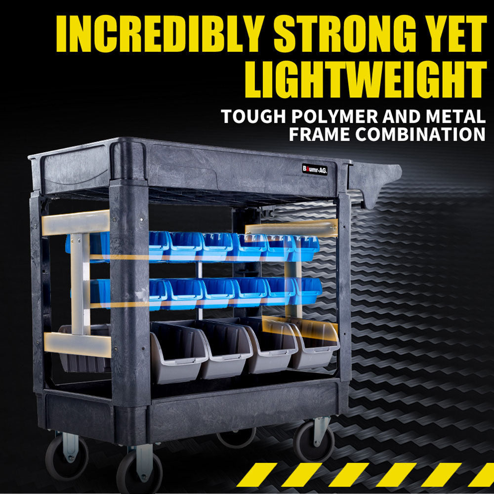 NNEMB Parts Bin Trolley Service Utility Cart Storage Mobile Tool Workshop